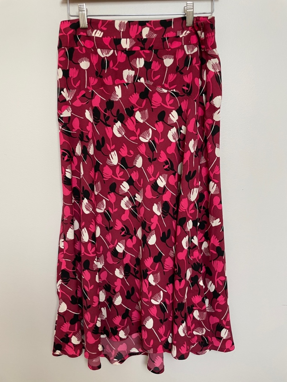 Cabi Floral Pink Midi Skirt Size 4